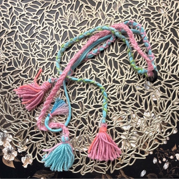 Accessories - Handmade Pastel Tassel Braided hair accessories - Pink, Mint, Aqua